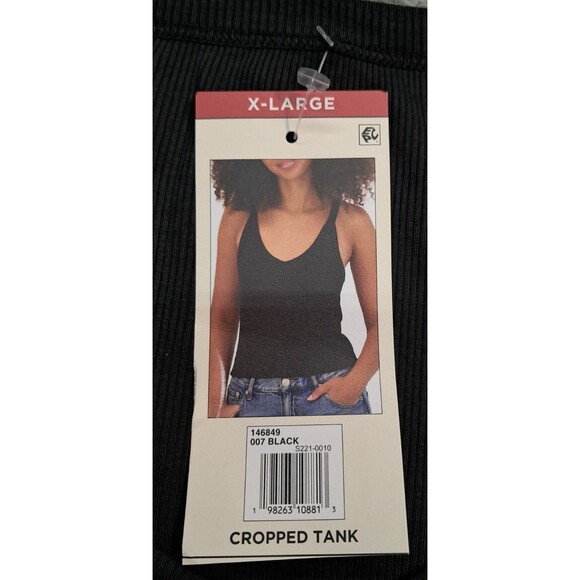 New Aeropostale Cropped Tank Top Womens XL Ribbed Knit Sleeveless Convertible - Picture 5 of 9